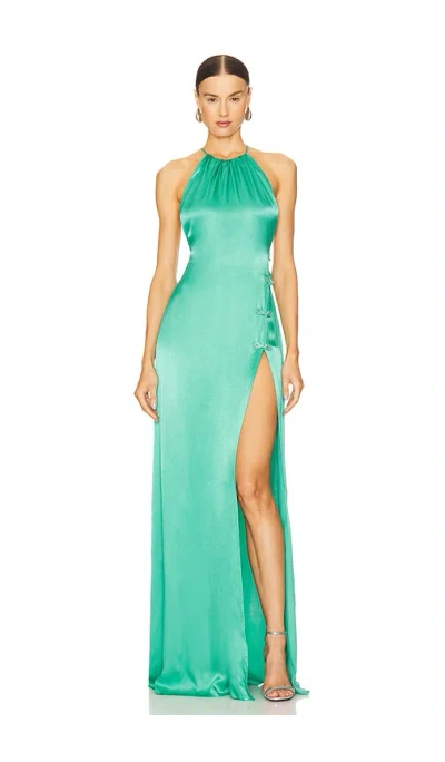Sau Lee Porter Dress In Green