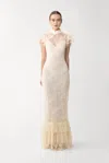 Sau Lee Ramona Lace Dress In White