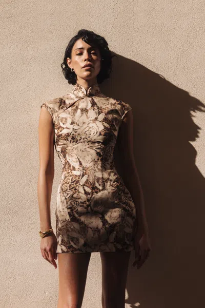 Sau Lee Raven Mini Dress In Multi