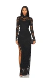 Sau Lee Rebecca Dress In 黑色