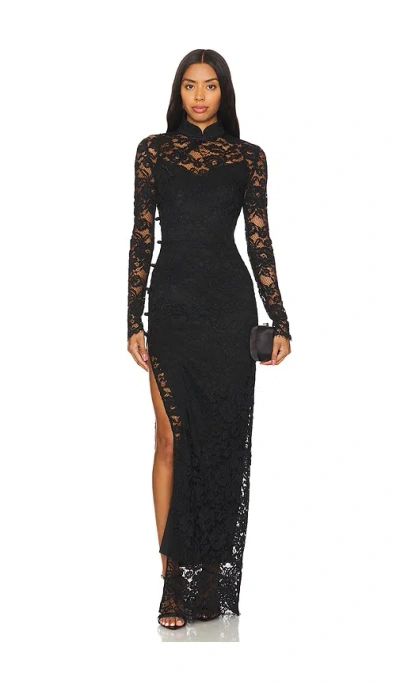 Sau Lee Rebecca Dress In Black
