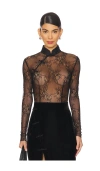 Sau Lee Rebel Bodysuit In Black