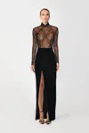 Sau Lee Rebel Bodysuit In Black