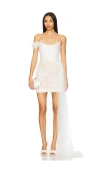 Sau Lee Reign Lace Mini Dress In White