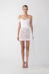 Sau Lee Reign Lace Mini Dress In White