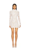Sau Lee Rhea Lace Mini Dress In 白色