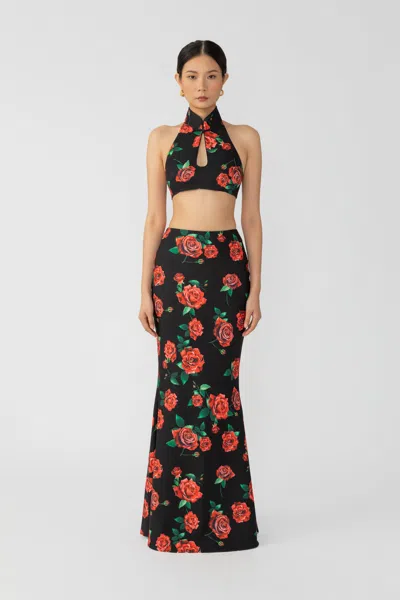 Sau Lee Riley Rosa Skirt In Black Multi