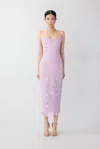 Sau Lee Rochelle Lace Dress In Lavender