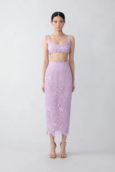 Sau Lee Romy Lace Set In Lavender