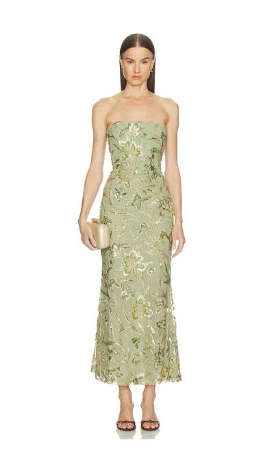Sau Lee Sable Dress In Green