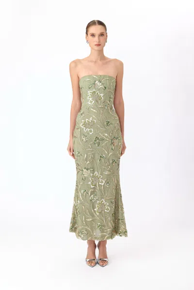 Sau Lee Sable Dress In Green