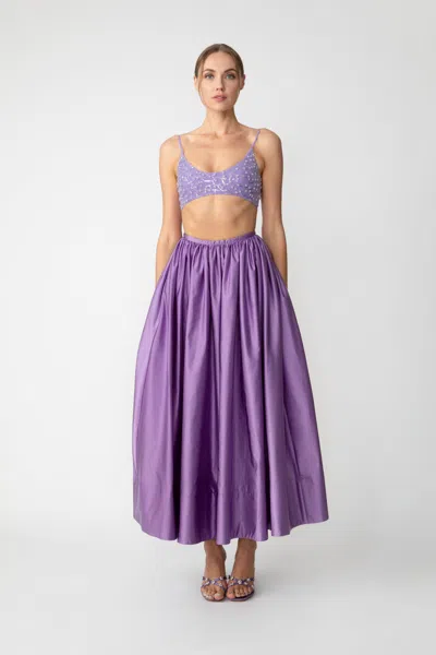 Sau Lee Savannah Skirt In Lavender