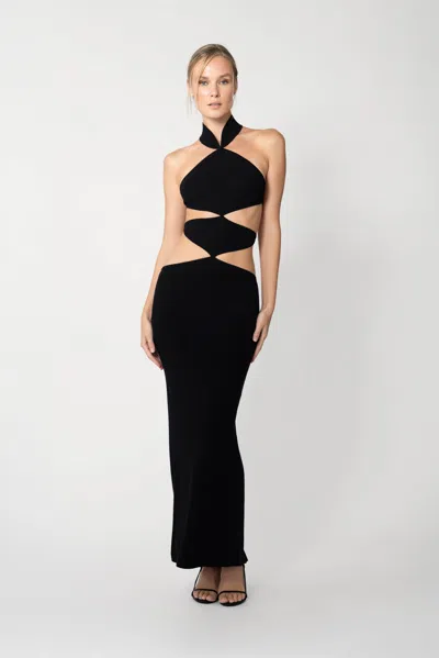 Sau Lee Selma Knit Cut-out Dress