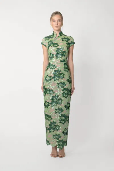 Sau Lee Seraphine Embellished Dress In Multi