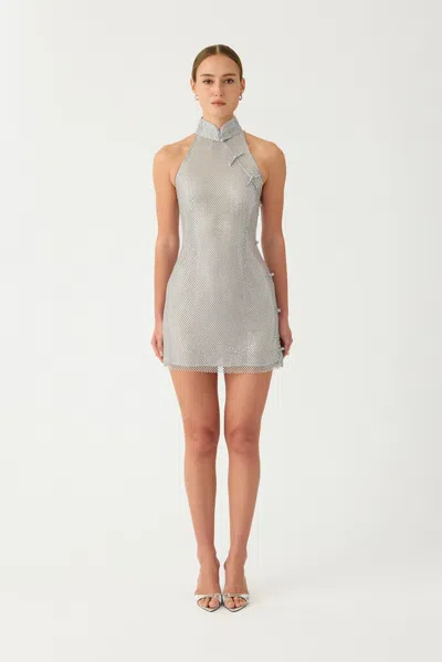 Sau Lee Shao Mini Dress In Gray