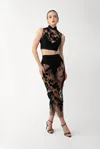 Sau Lee Skye Sheer Skirt In Black