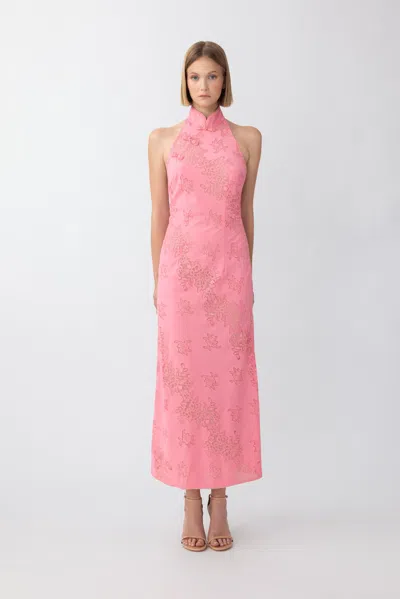 Sau Lee Sloane Dress In Rose Pink