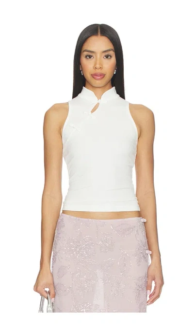 Sau Lee Tao Knit Top In White