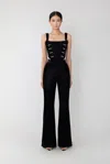 Sau Lee Tomas Velvet Pant In Black
