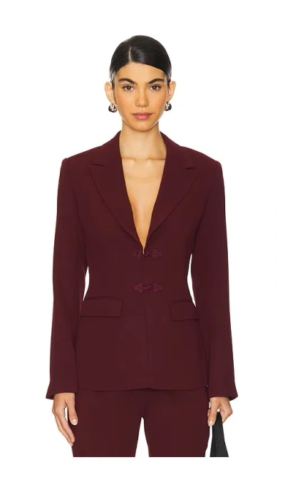 Sau Lee Toni Blazer In Bordeaux