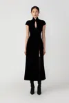 Sau Lee Vanessa Midi Dress In Black