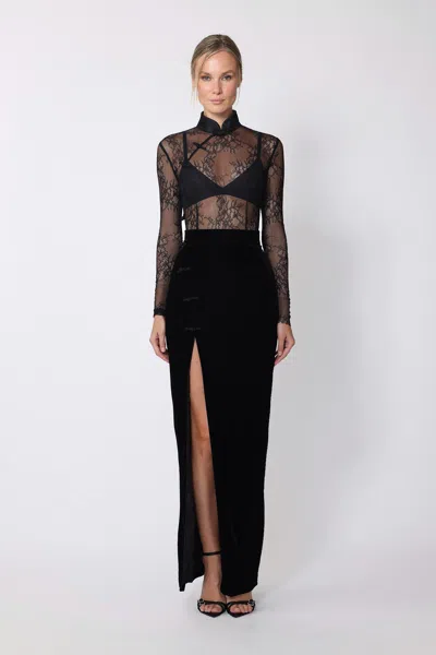 Sau Lee Vega Maxi Skirt In Black