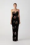 SAU LEE VIOLA VELVET GOWN