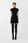 Sau Lee Wendy Mini Dress In Green Tartan