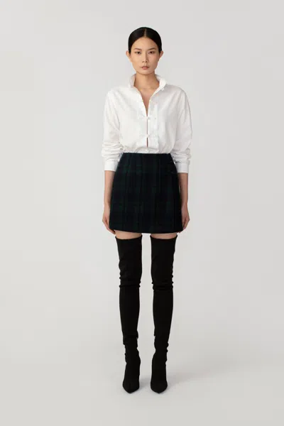 Sau Lee Wylma Mini Skirt In Green Tartan