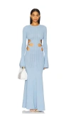 Sau Lee X Revolve Destiny Knit Dress In Baby Blue