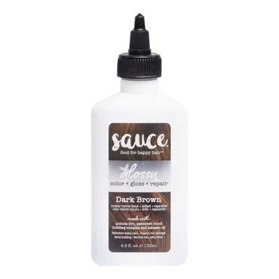 Sauce Beauty Glossy Color+gloss+repair - Dark Brown