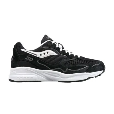 Pre-owned Saucony 3d Grid Hurricane 'black White'