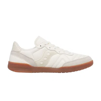 Pre-owned Saucony 586i Leather 'jet Stream Gum' | Cream | Men's Size 10.5 In White