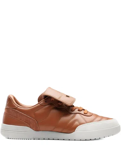 Saucony 586i S Leather Sneakers In Brown