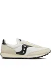Saucony Black And White Leather Sneaker In Orange