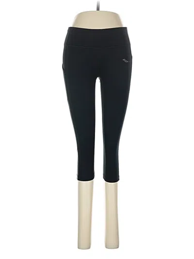 Pre-owned Saucony Active Pants In Black