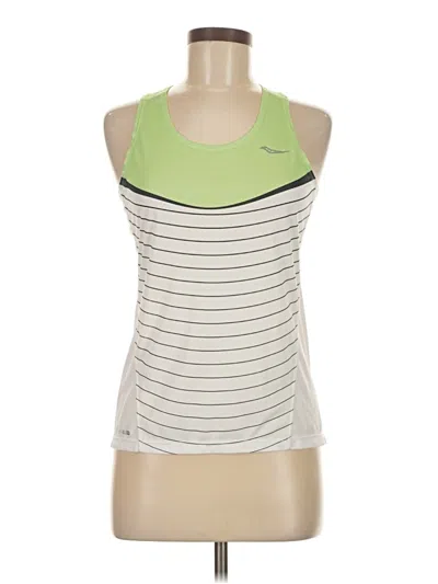 Pre-owned Saucony Active Tank Top In Green