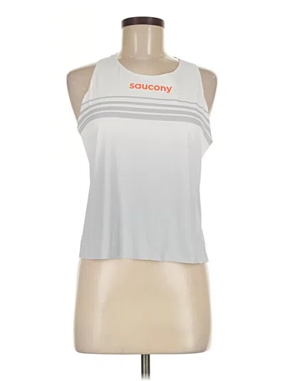 Pre-owned Saucony Active Tank Top In Silver