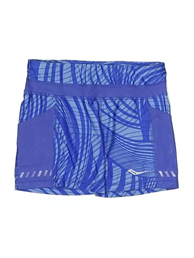 Pre-owned Saucony Athletic Shorts In Blue