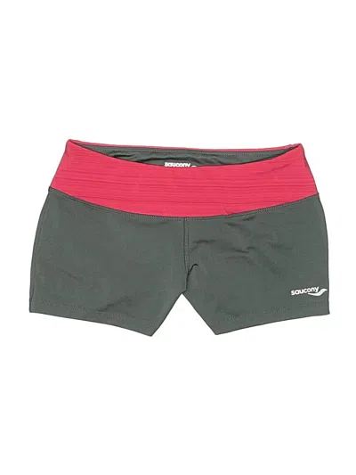 Pre-owned Saucony Athletic Shorts In Green