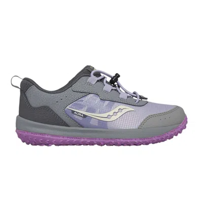 Pre-owned Saucony Aura Kdz Big Kid 'grey Purple' | Kid's Size 7 In Gray