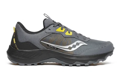 Pre-owned Saucony Aura Tr Carbon Oak In Carbon/oak