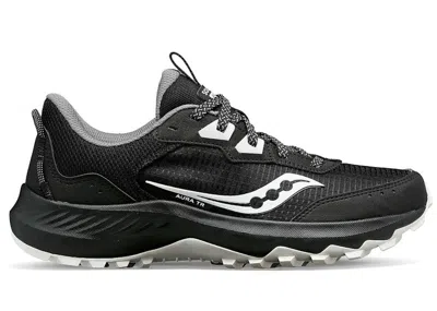 Pre-owned Saucony Aura Tr (women's) Sneakers In Black/fog
