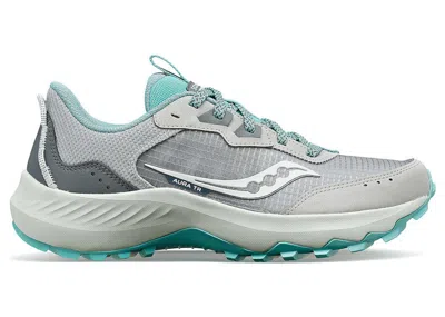 Pre-owned Saucony Aura Tr (women's) Sneakers In Concrete/shadow