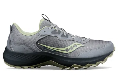 Pre-owned Saucony Aura Tr (women's) Sneakers In Flint/fern