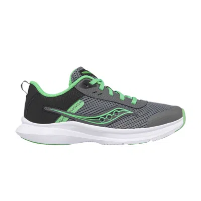 Pre-owned Saucony Axon 3 Big Kid 'grey Green' | Kid's Size 12 In Gray
