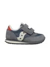 Saucony Baby Jazz Touch-strap Suede Sneakers In Gray
