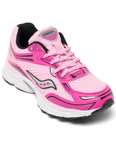 Saucony Big Kids Omni 9 Casual Sneakers From Finish Line In Pink