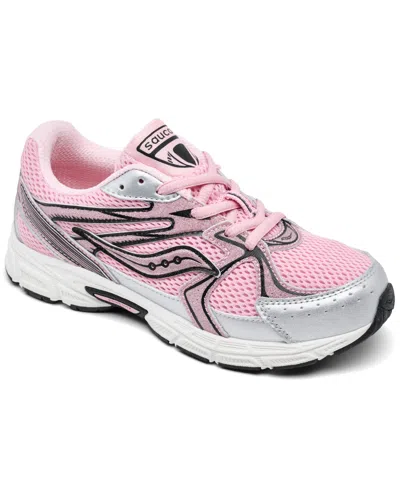 Saucony Big Kids Ride Millennium Casual Sneakers From Finish Line In Pink