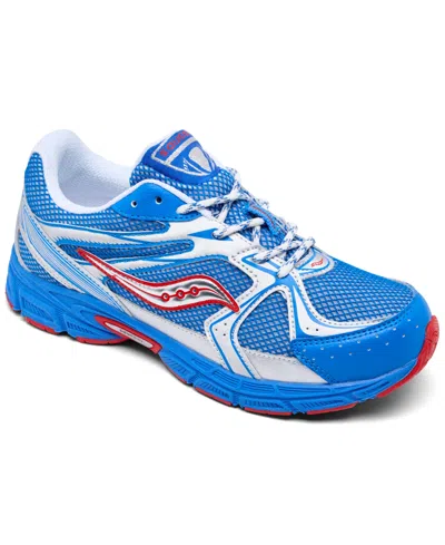 Saucony Big Kids Ride Millennium Casual Sneakers From Finish Line In Blue